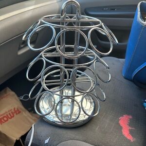 Silver Metal Coffee Pod Holder
